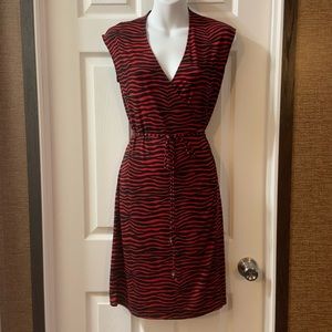Michael Michael Kors Red Sleeveless Wrap Dress XS